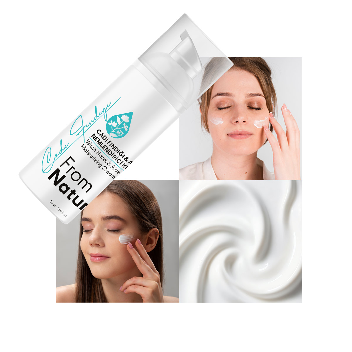 Witch Hazel & Aloe Moisturizing Cream 50 ml - From Natura